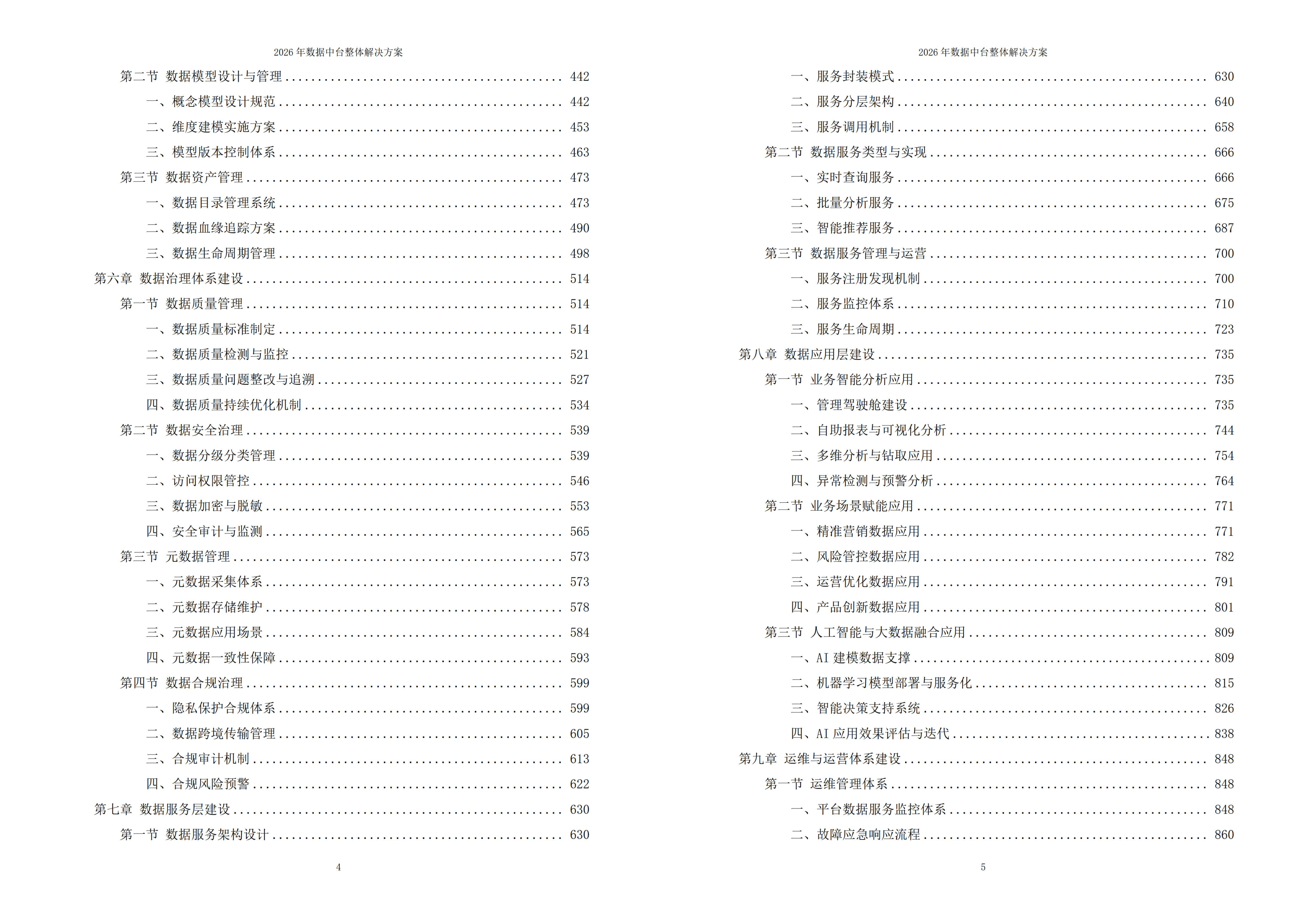 2026年数据中台整体解决方案 – 全1151页下载