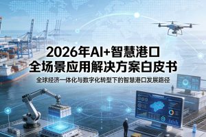 2026年AI+智慧港口全场景应用解决方案白皮书 – 全2448页下载