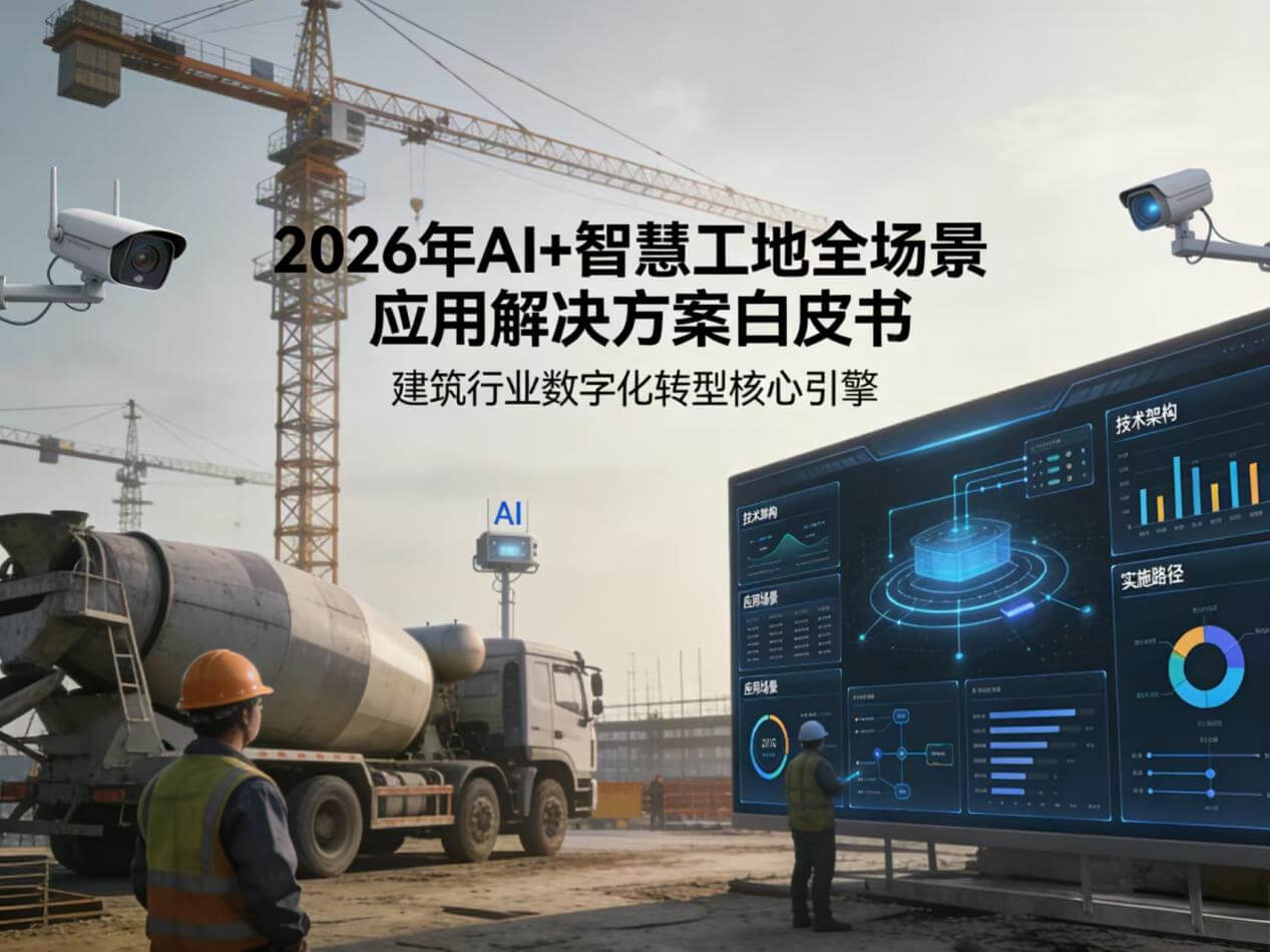 2026年AI+智慧工地全场景应用解决方案白皮书 – 全1968页下载