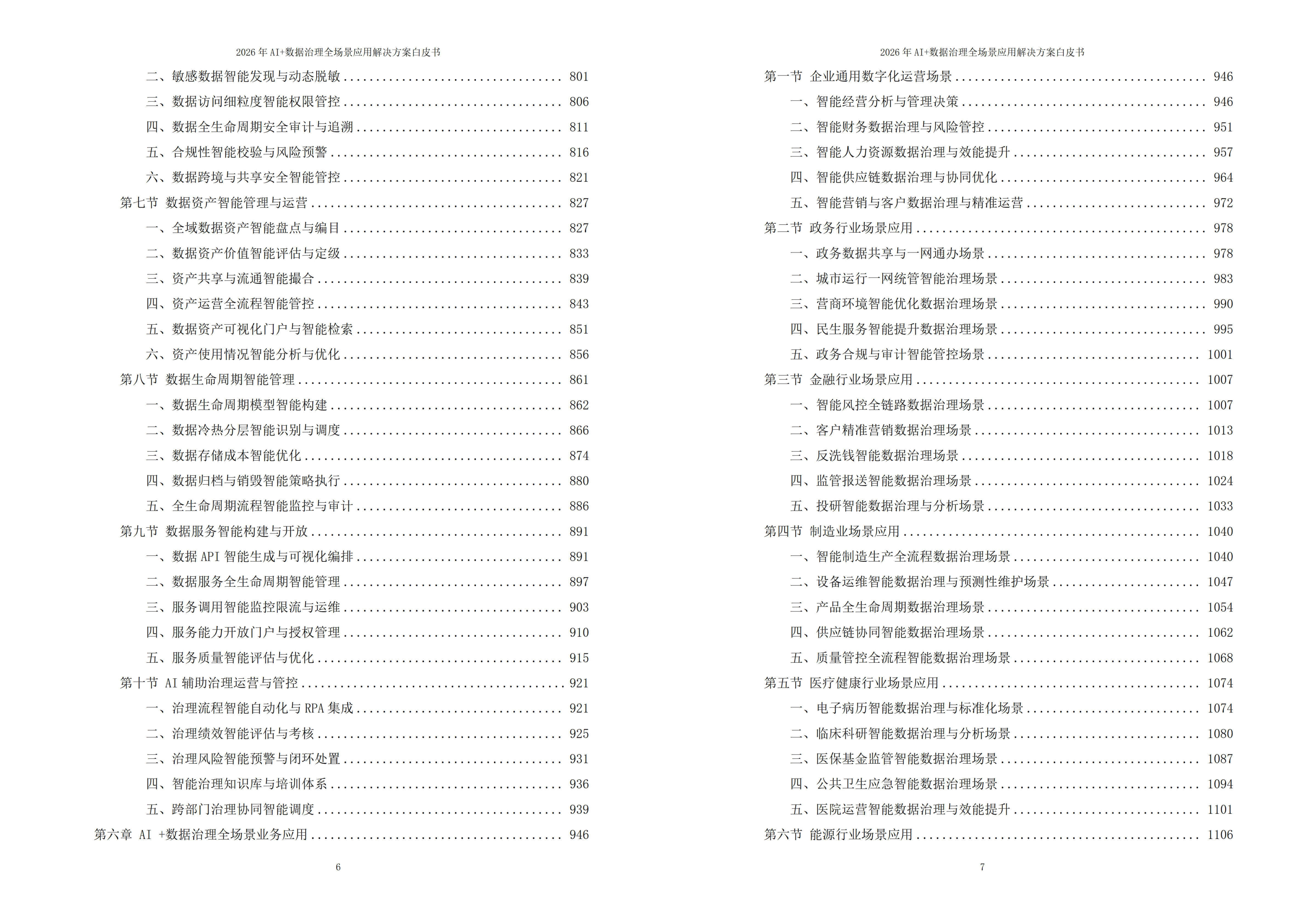2026年AI+数据治理全场景应用解决方案白皮书 – 全2373页下载