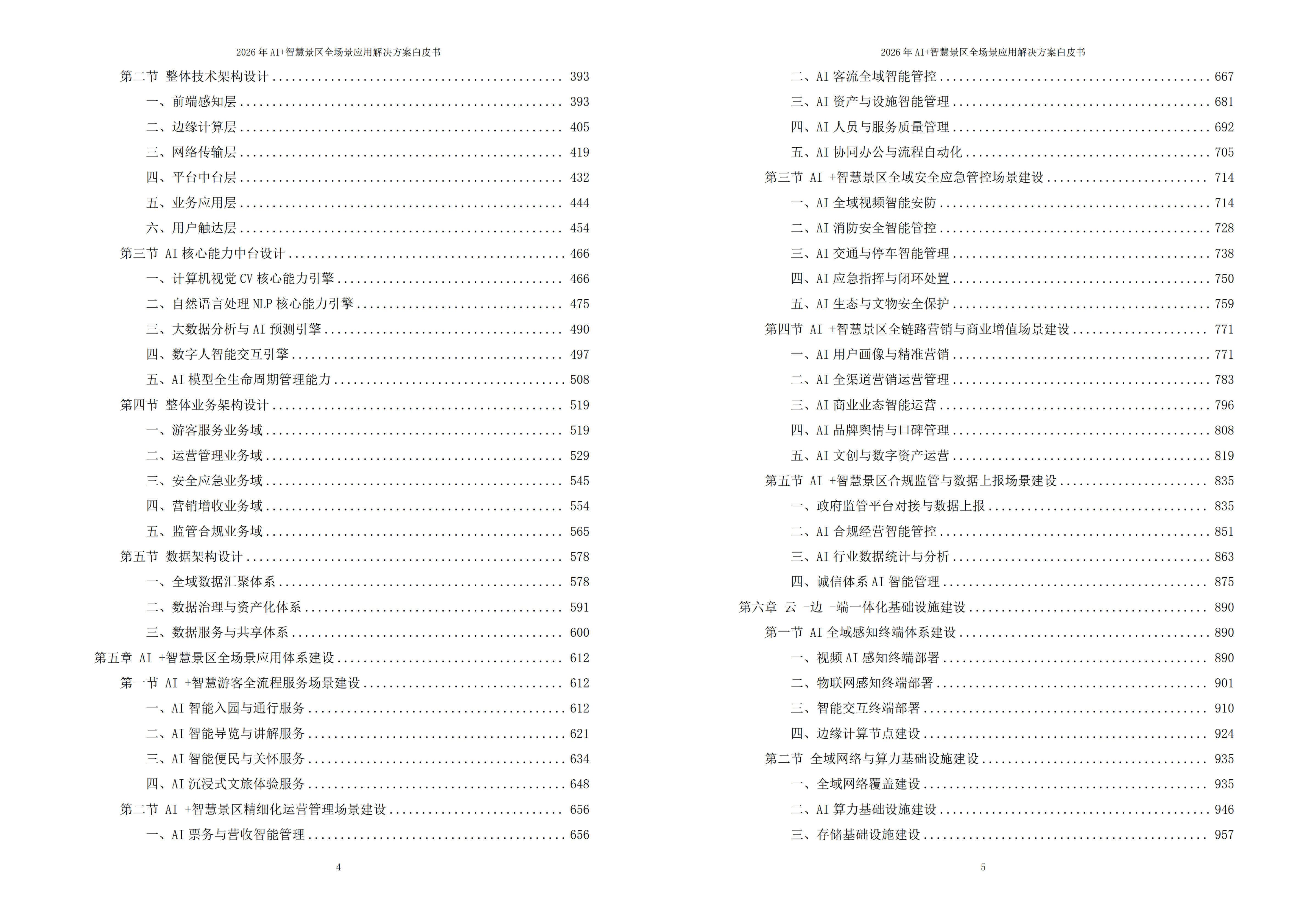 2026年AI+智慧景区全场景应用解决方案白皮书 – 全1648页下载