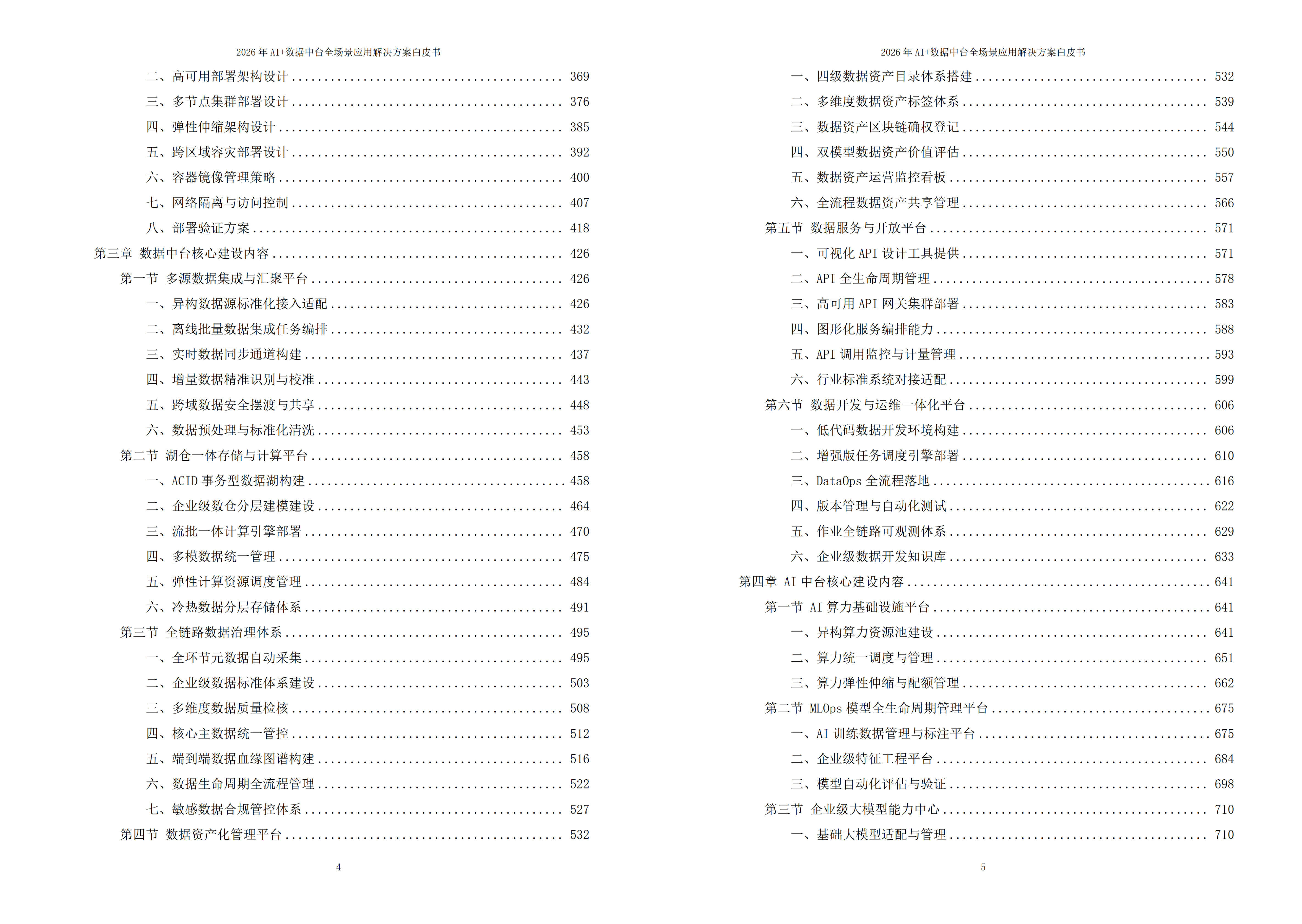 2026年AI+数据中台全场景应用解决方案白皮书 – 全2326页下载