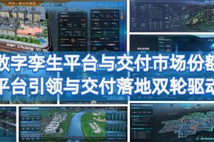 中国数字孪生平台与交付市场份额格局，平台引领与交付落地双轮驱动